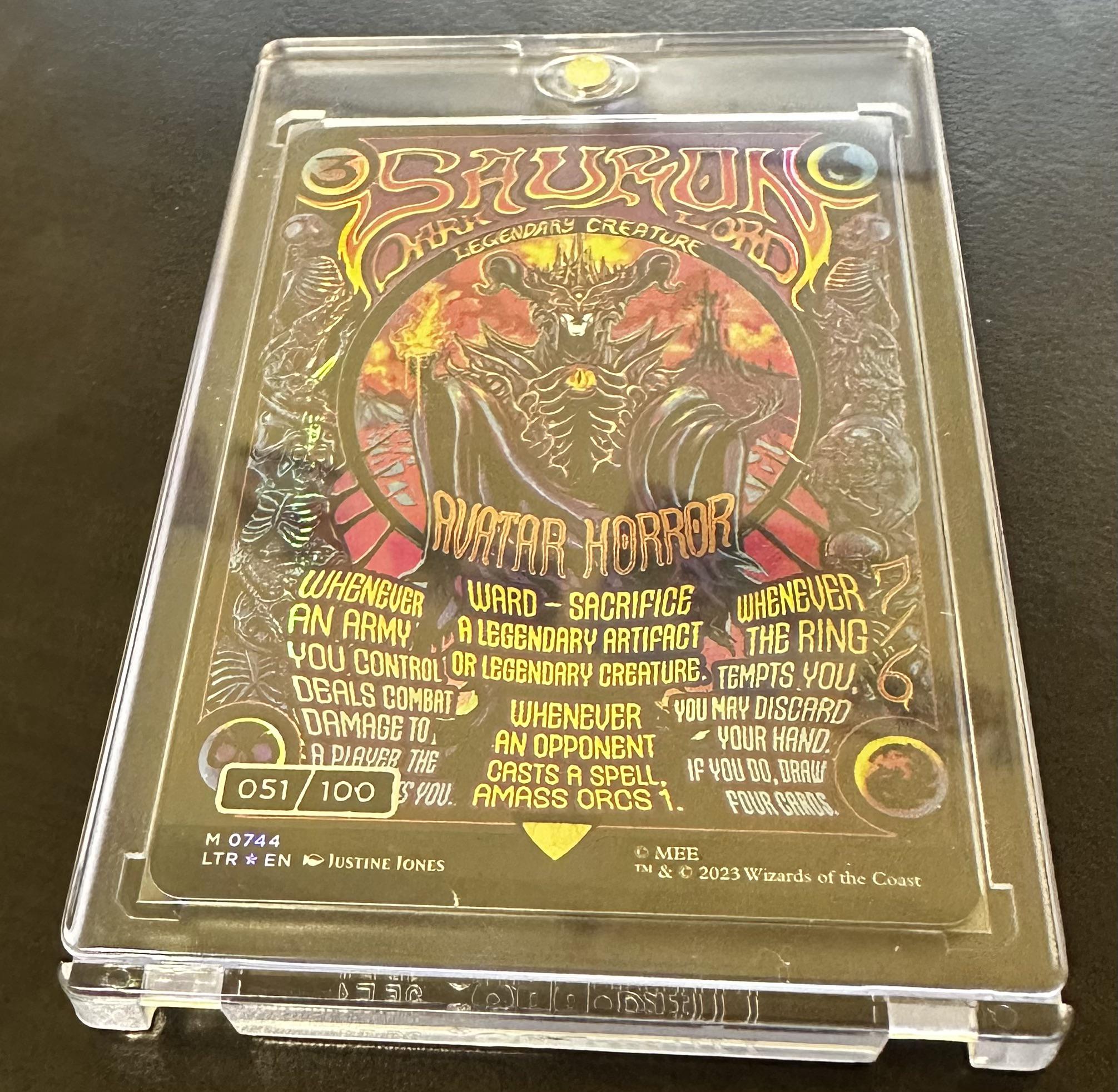 冥王、サウロン foil ポスター 冥王、サウロン foil ポスター Yahoo