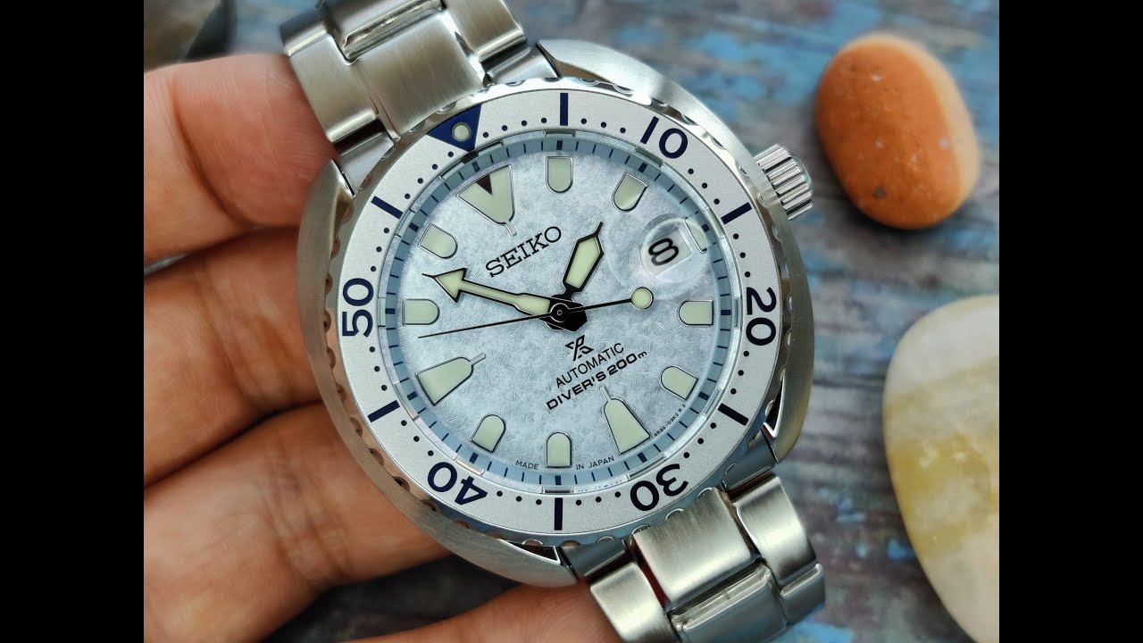 Seiko Prospex SBDY109 Frost Mini Turtle - YouTube