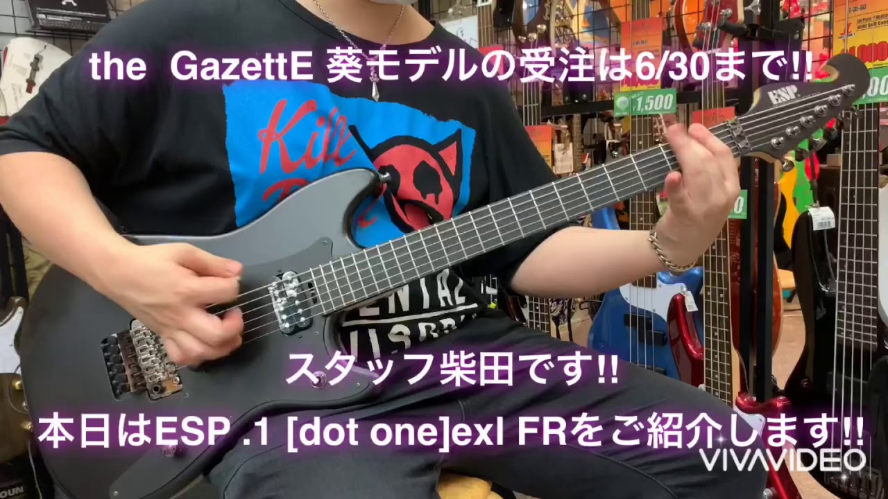 the GazzetE】現在入手不可能！葵さんモデルESP .1［dot one］exl FRの