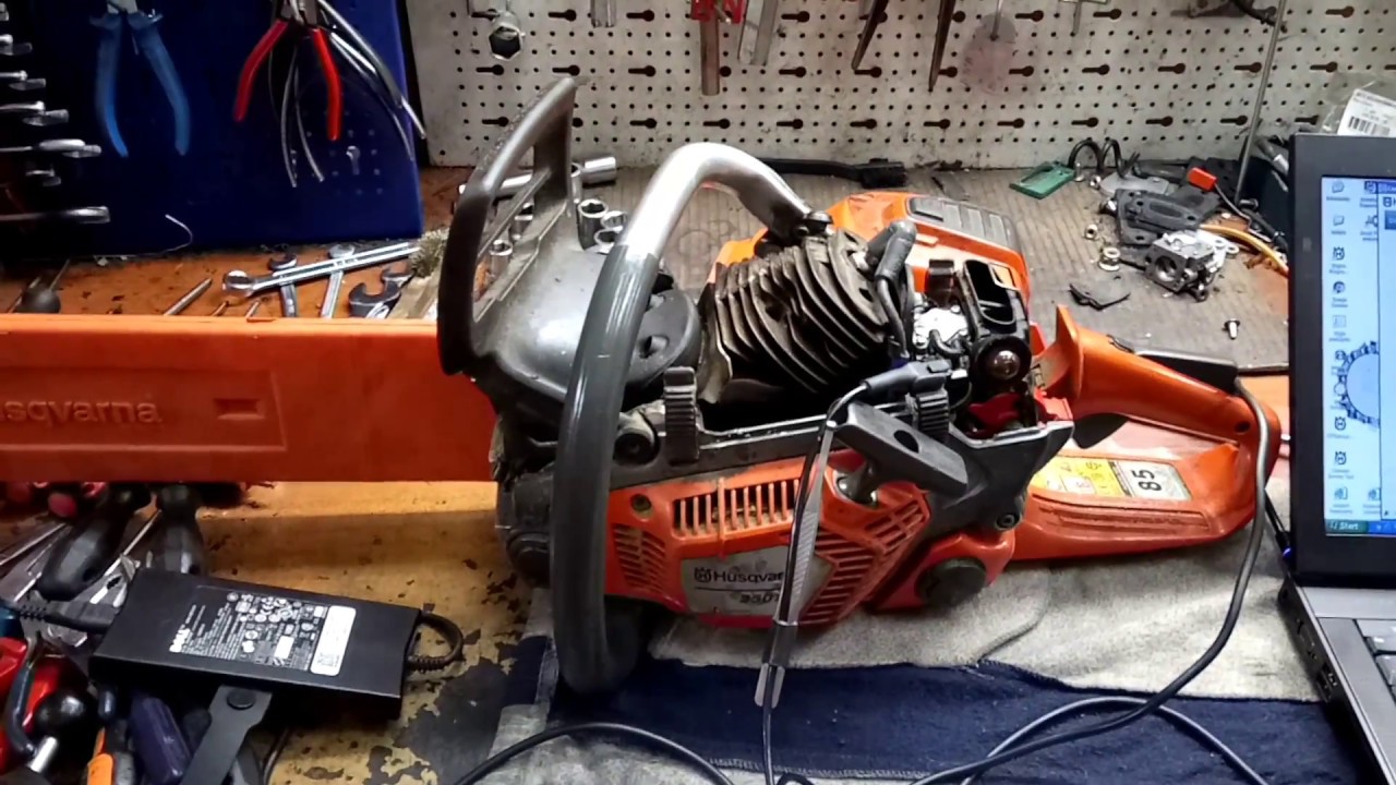 Chainsaw Husqvarna 550 XP Autotune diagnostics - YouTube