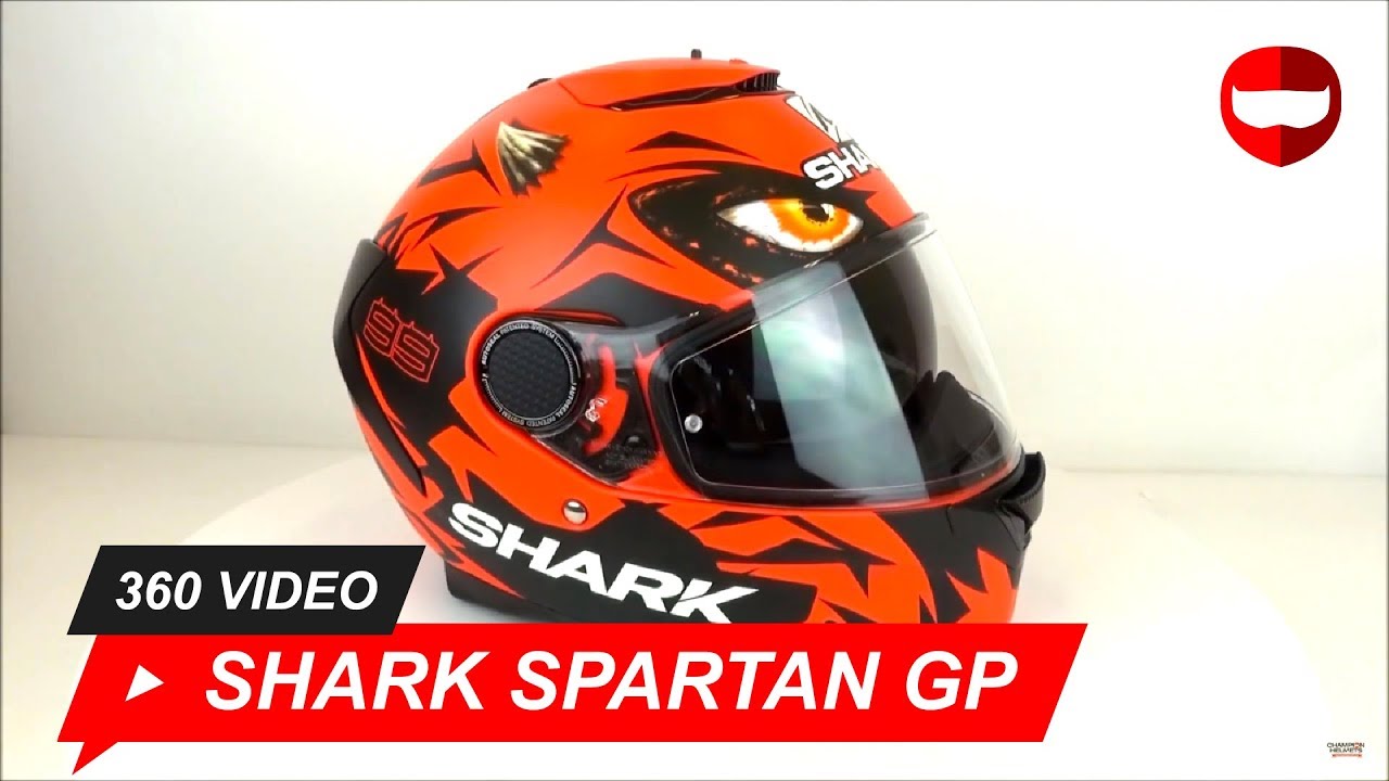 Shark Spartan GP Lorenzo Mat Red Helmet - YouTube