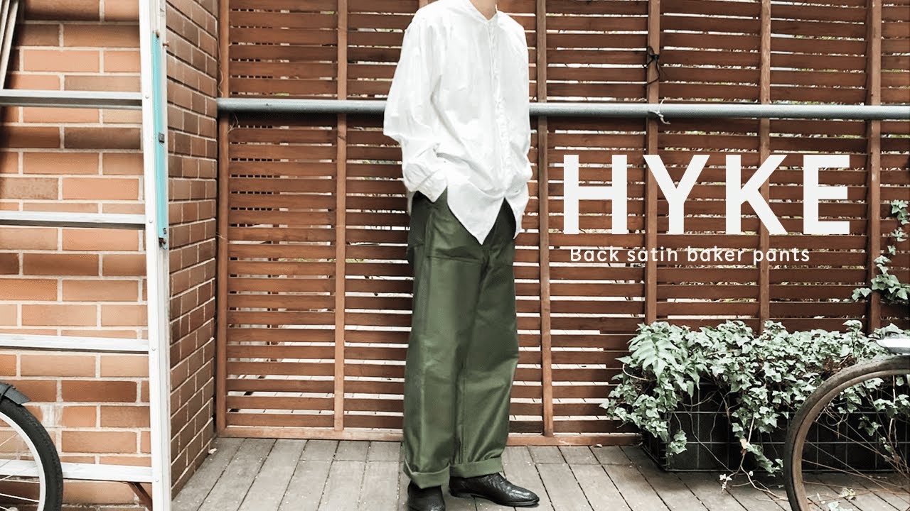 HYKE】21SSから待望のジェンダーレスサイズが登場 バックサテン