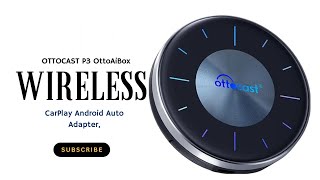 OTTOCAST P3 OttoAiBox – 2024 Android 12 CarPlay AI Box, Wireless