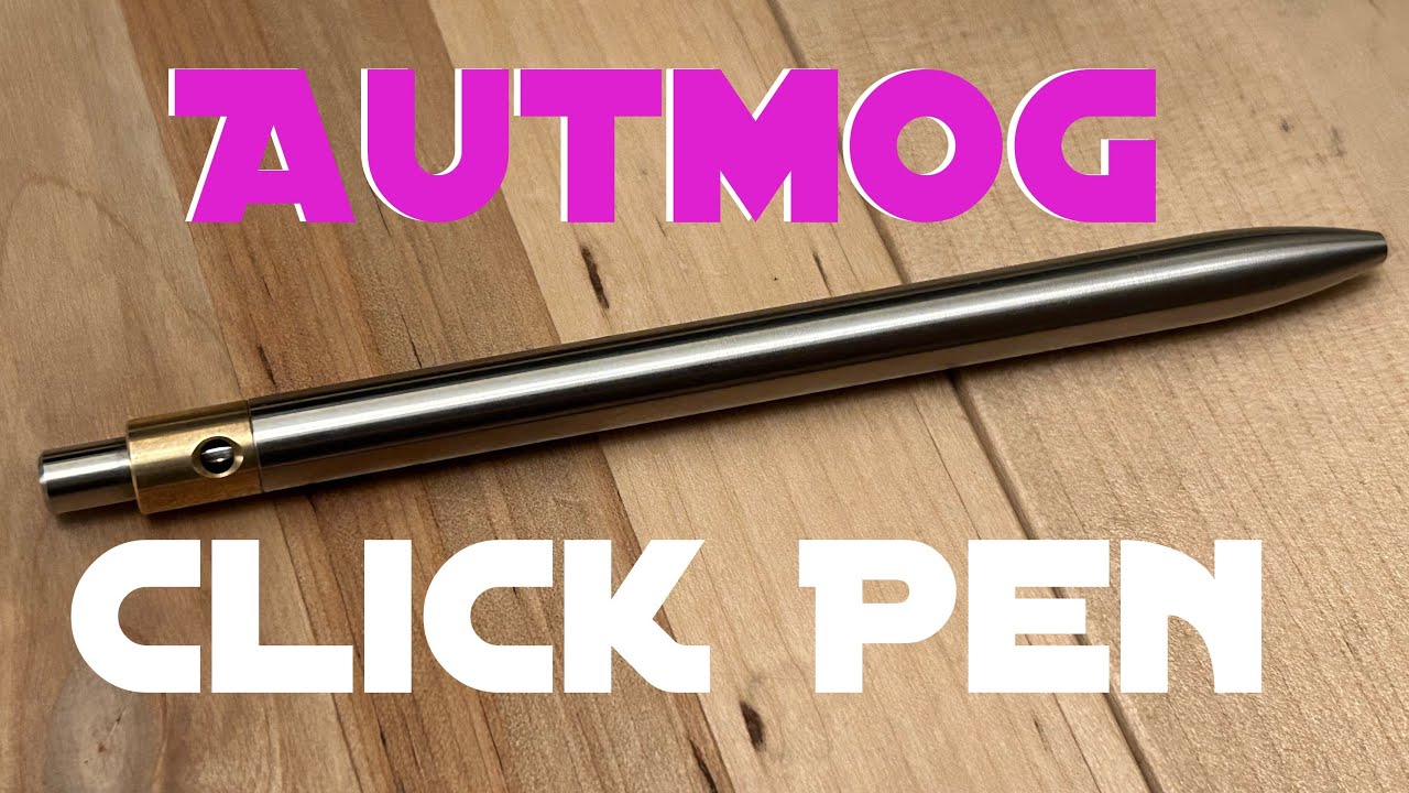 筆記具 Autmog 36 Titanium Ball pen Autmog】36 Click Clipped Pen