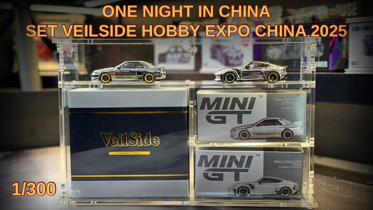 Mini GT Set VeilSide One Night in China 2025 Chrome Set MGTS0018
