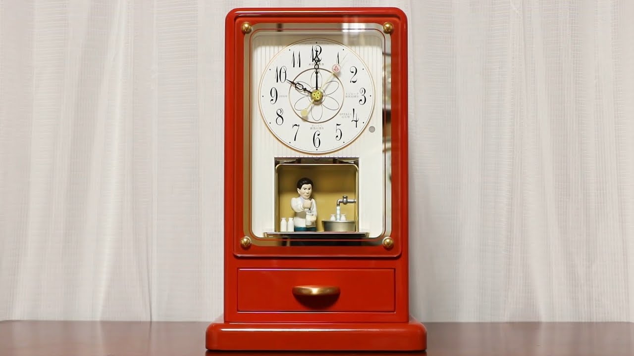 スジャータめいらくグループ からくり時計 SEIKO RE906A【リメイク版