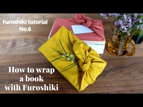 How to wrap a book with fabric - Furoshiki tutorial No.6