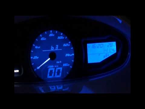 キタコ PCX125/150 LCD デジタルメーター - YouTube