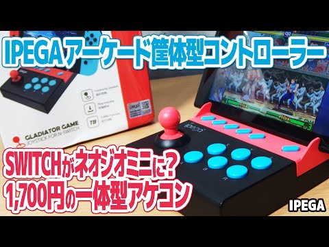 Neo Geo Mini style arcade controller for Nintendo Switch : IPEGA