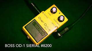 BOSS OD-1をレビュー！初期型を含む年代やシリアルナンバー別に比較