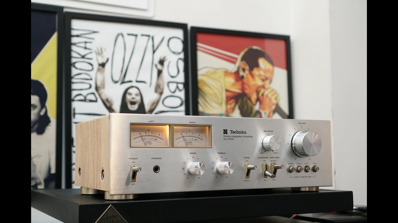 Technics SU-2500 Vintage Stereo Amplifier made in Japan - YouTube