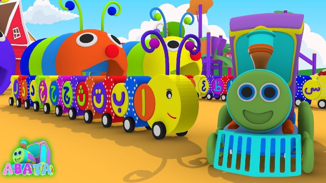 Arabic Alphabet Caterpillar Train Toy Baby for Children and Kids