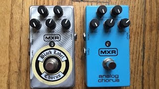 MXR - CHORUS PEDAL SHOOTOUT - Black Label Chorus vs the Analog
