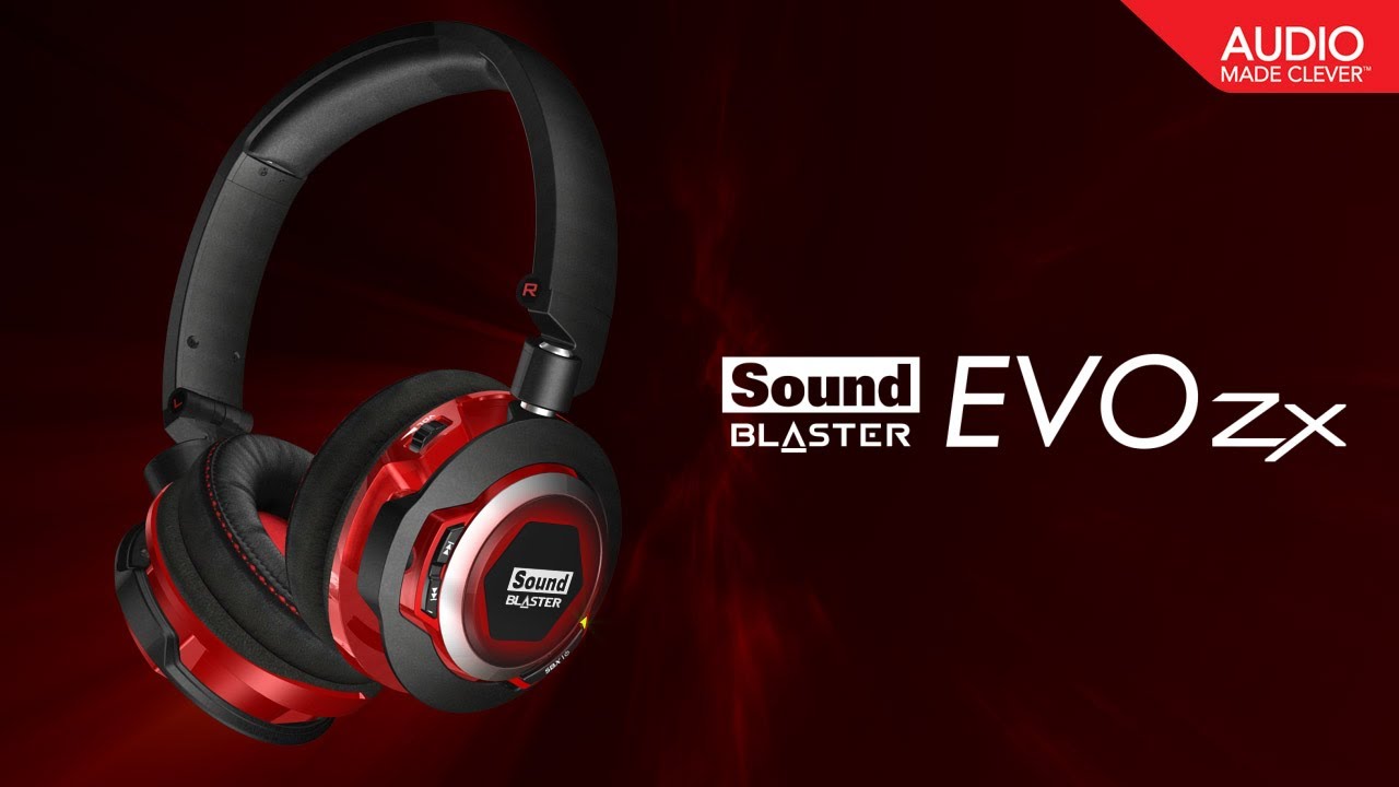 Introducing Sound Blaster EVO Zx Bluetooth Wireless Headset with