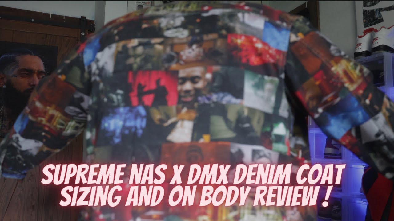 SUPREME NAS AND DMX COLLAGE DENIM CHORE COAT REVIEW - YouTube