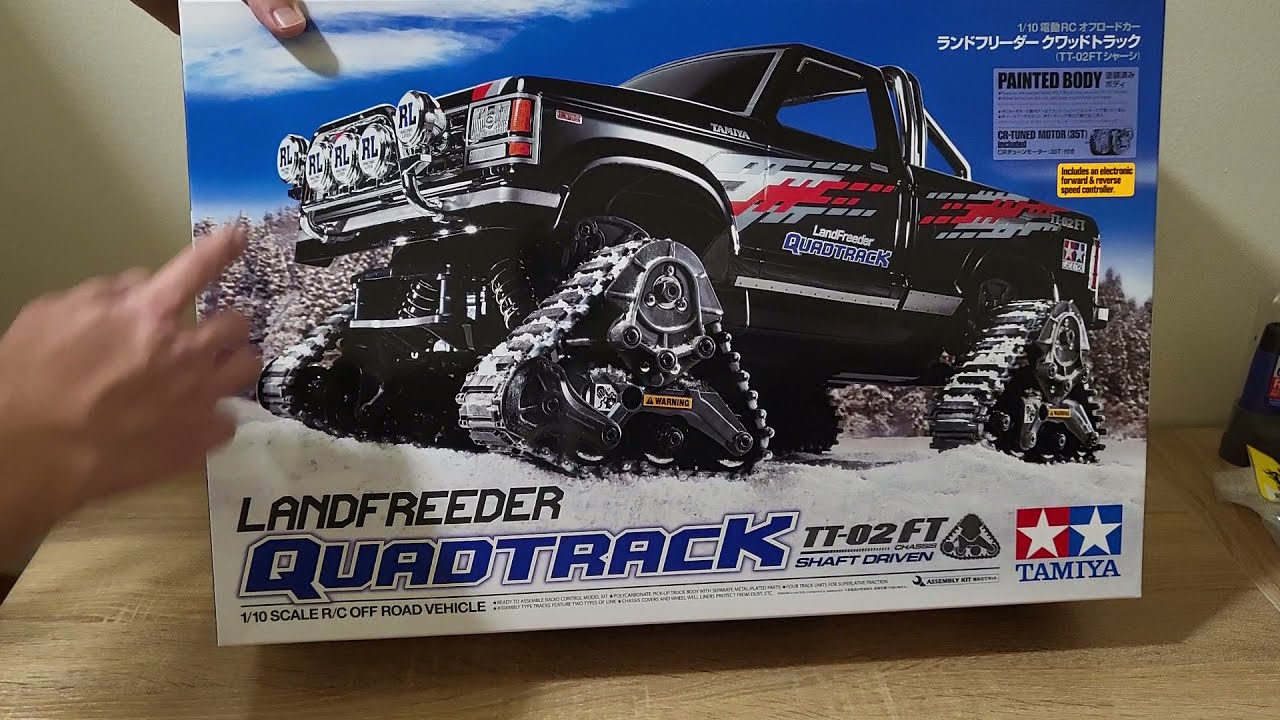 Tamiya Landfreeder Quadtrack (TT02FT) Unboxing! - YouTube
