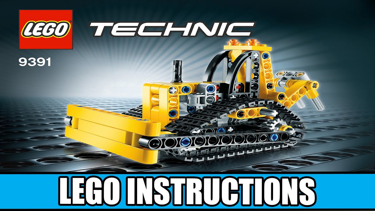 LEGO Instructions - Technic - 9391 - Tracked Bulldozer - YouTube