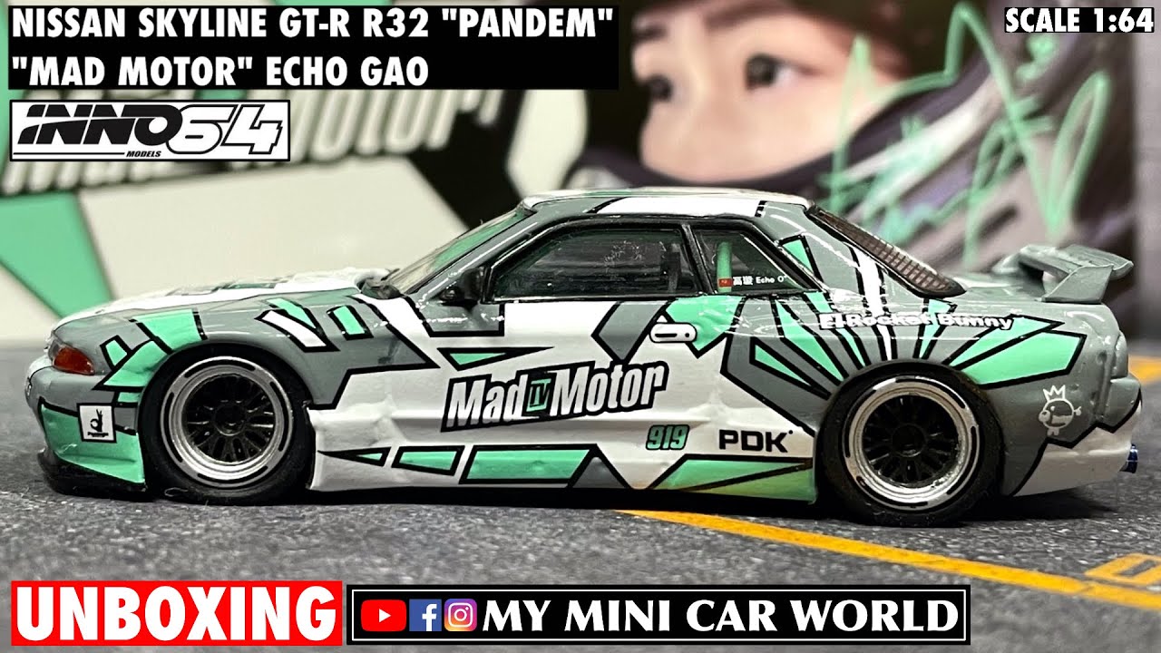 MY MINI CAR WORLD】UNBOXING INNO64 1/64 NISSAN SKYLINE GT-R R32