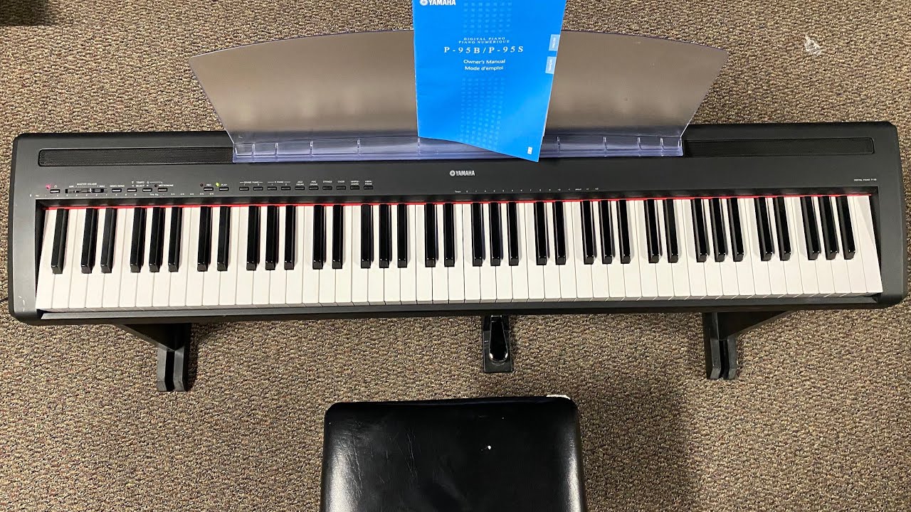 Yamaha P-95B Digital Piano Review - YouTube