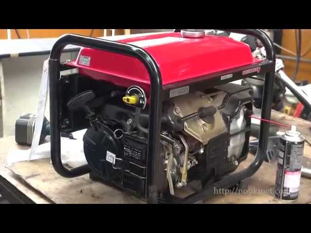 メンテナンス】ホンダ発電機Holiday EP600H 点検管理 - YouTube