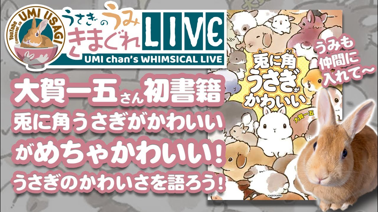 大賀一五さん初書籍「兎に角うさぎがかわいい」がめちゃかわいい