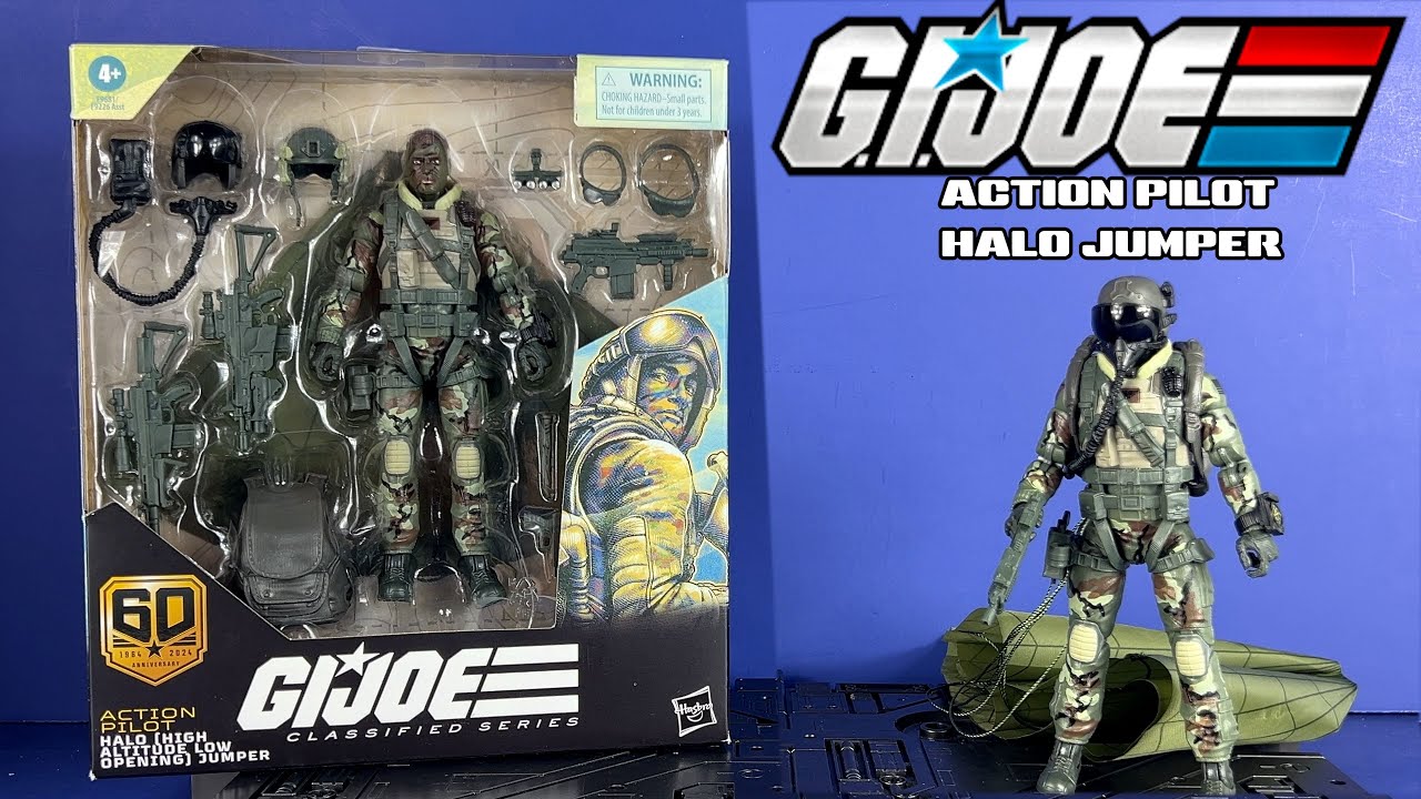G.I. Joe 60th Anniversary Classified Series Action Pilot Halo