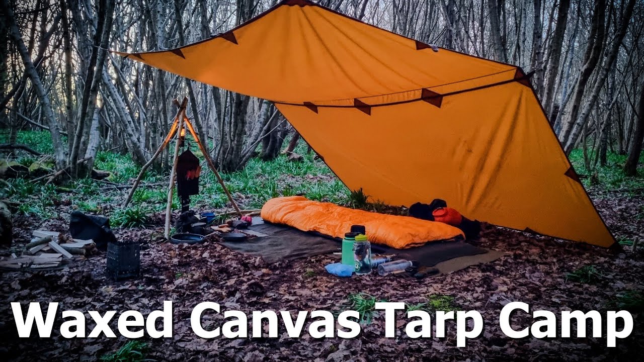 Waxed Canvas Tarp | Bushcraft Camp - YouTube