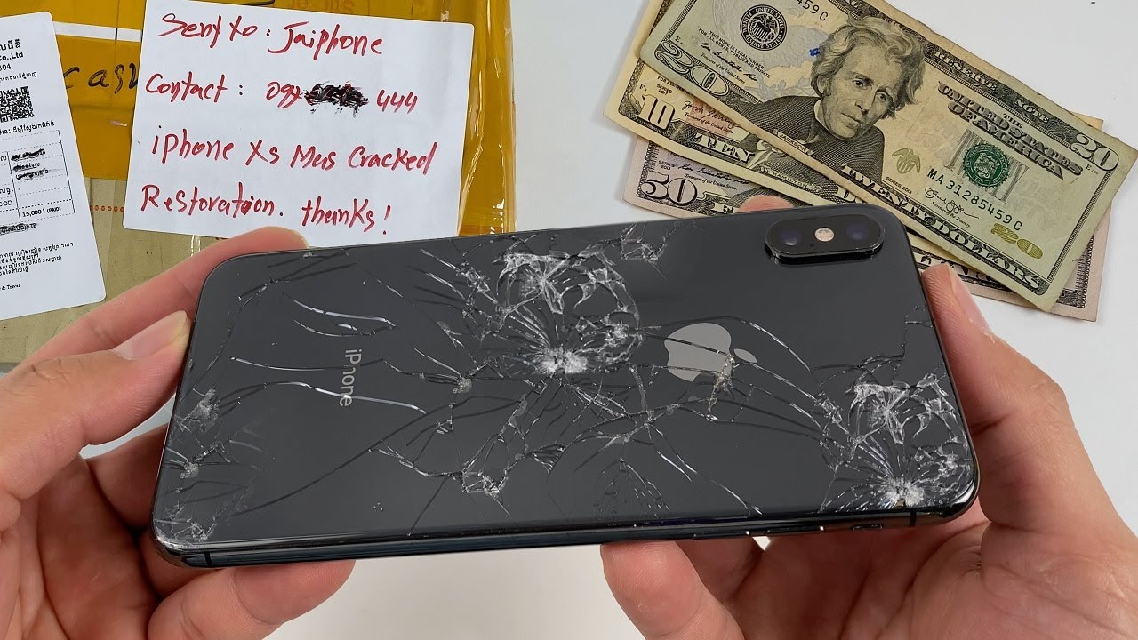 iPhone Xs Max Cracked Restoration | How to Replace iPhone Back