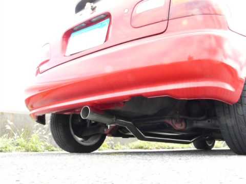 EG6 シビック オールステンマフラー センター出し 60-70φ BE FREE