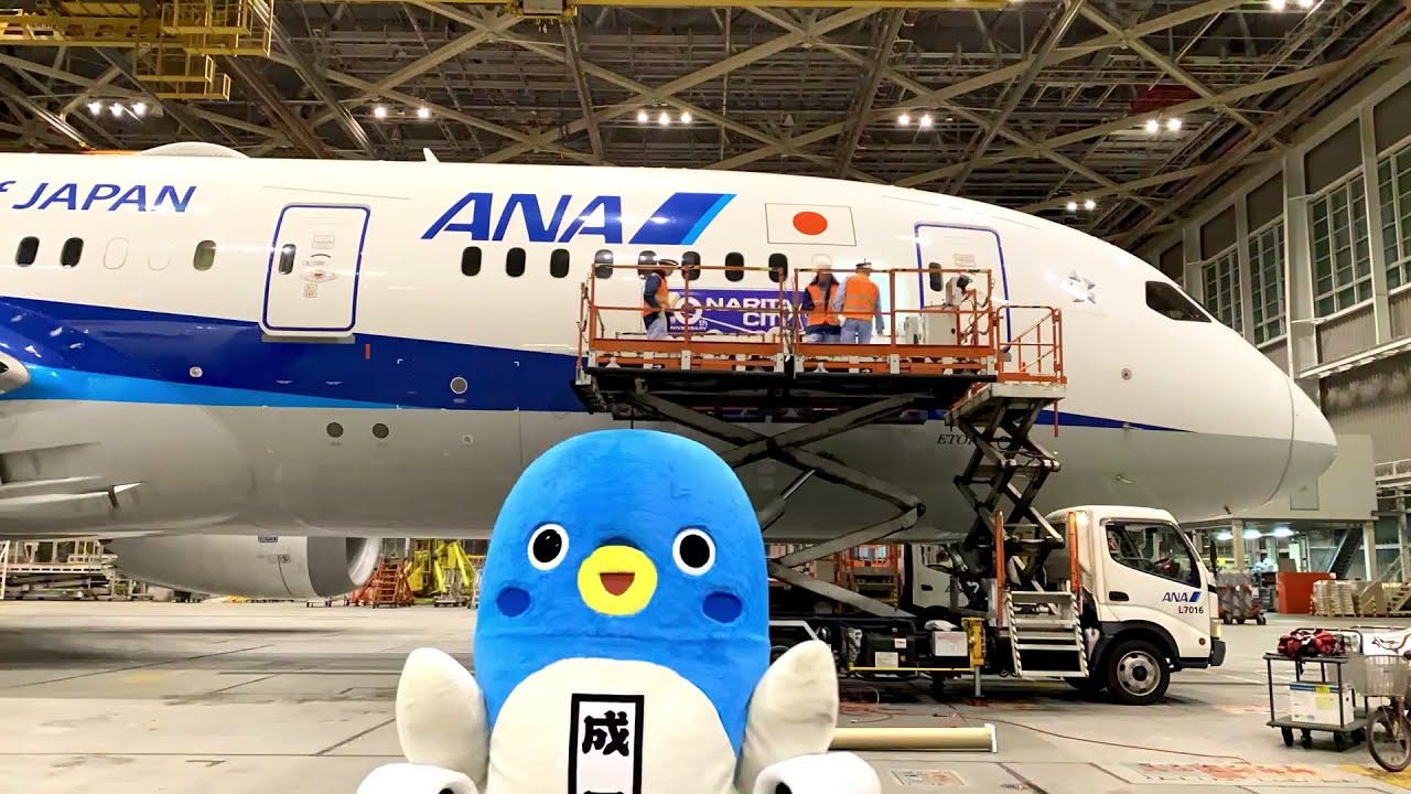 ANA B787-8 『成田市制施行70周年』塗装 ギア着脱可 1/400 ANA B787-8