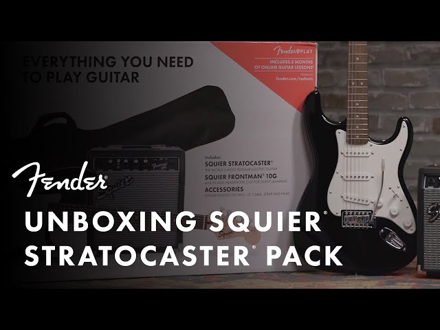 Unboxing The Squier Stratocaster Pack | Fender - YouTube
