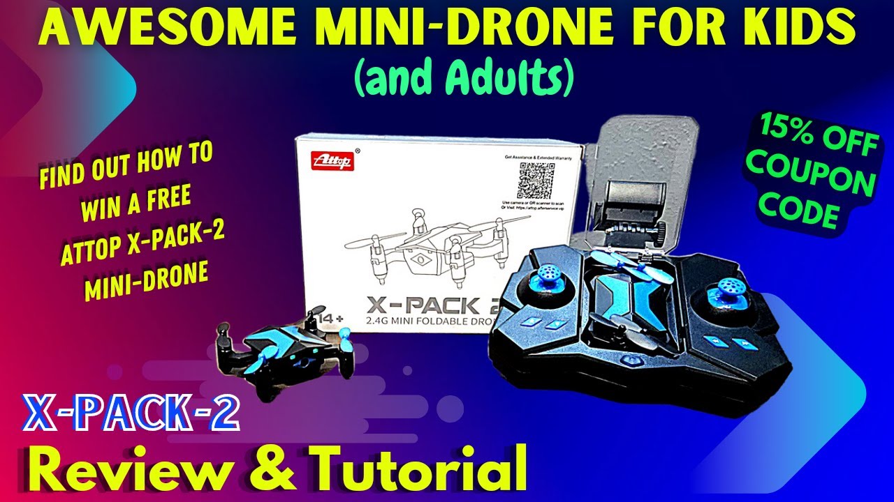 ATTOP X-Pack2 Mini-Drone Full Review & Tutorial #attop #drones