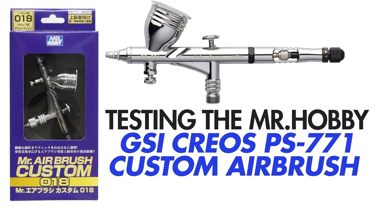 Testing The Mr. Hobby GSI Creos Custom PS-771 Airbrush - Awesome