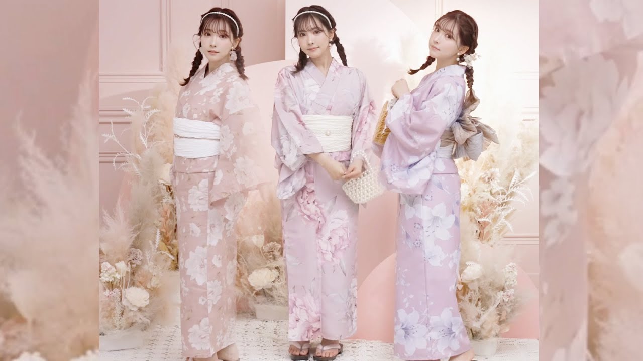 三上悠亜 】心ときめく、くすみピンク浴衣特集♡ - sugar - YouTube