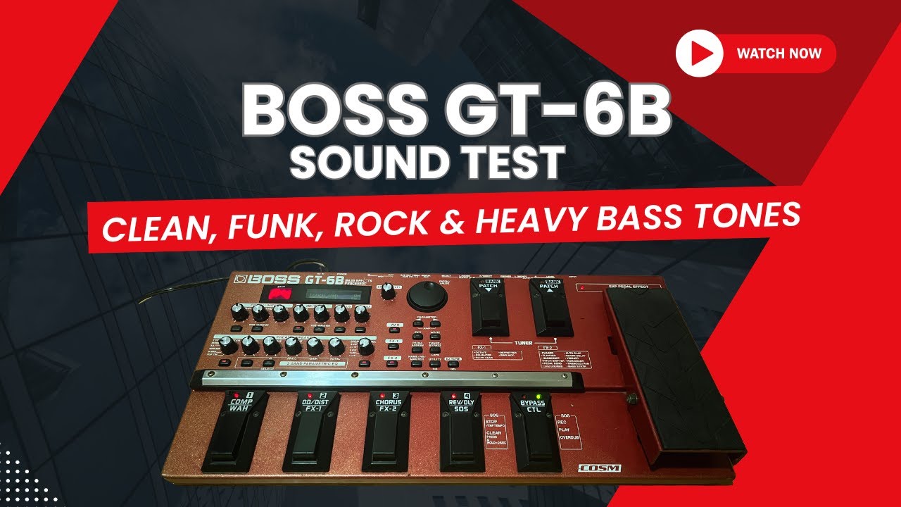Boss GT-6B bass multi effects retrospective review - YouTube