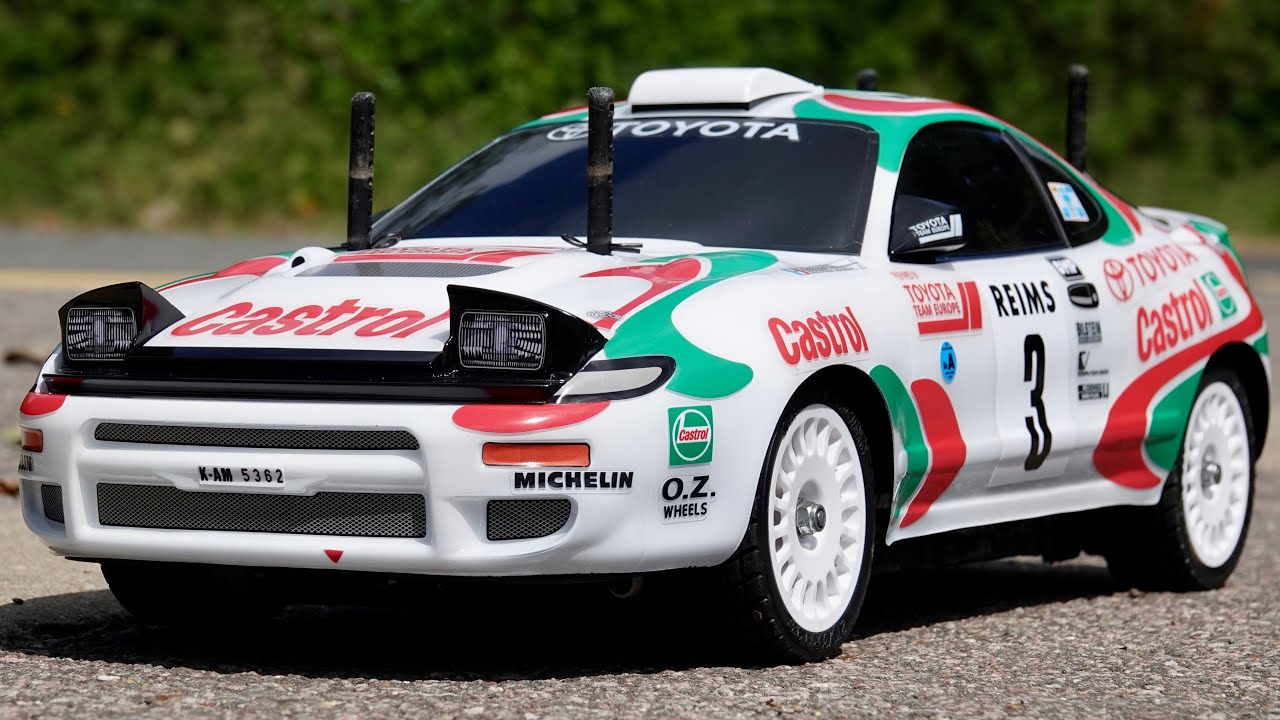 Tamiya 1/10 TT-02 RC CAR with Toyota Celica GT Four body and