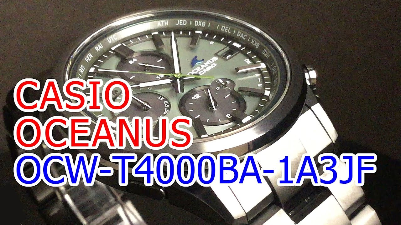 カシオ オシアナス ソーラー電波腕時計 OCW-T4000BA-1A3JF メンズ