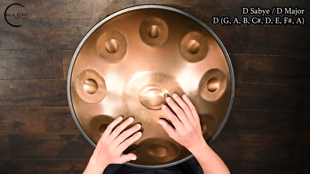 MASH handpan. 9音 Sabye D ・ D メジャー [D/ G A B C# D E F# A