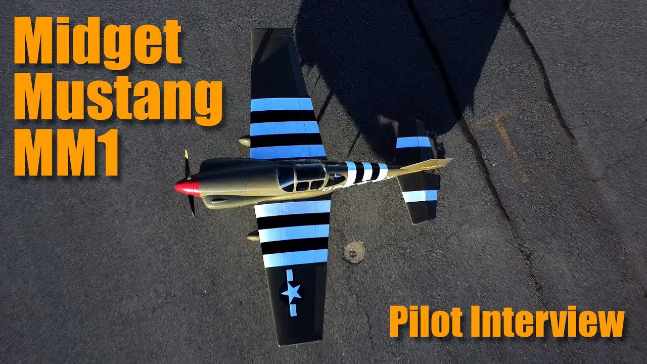Gorgeous Midget Mustang Experimental Plane - Pilot Interview and