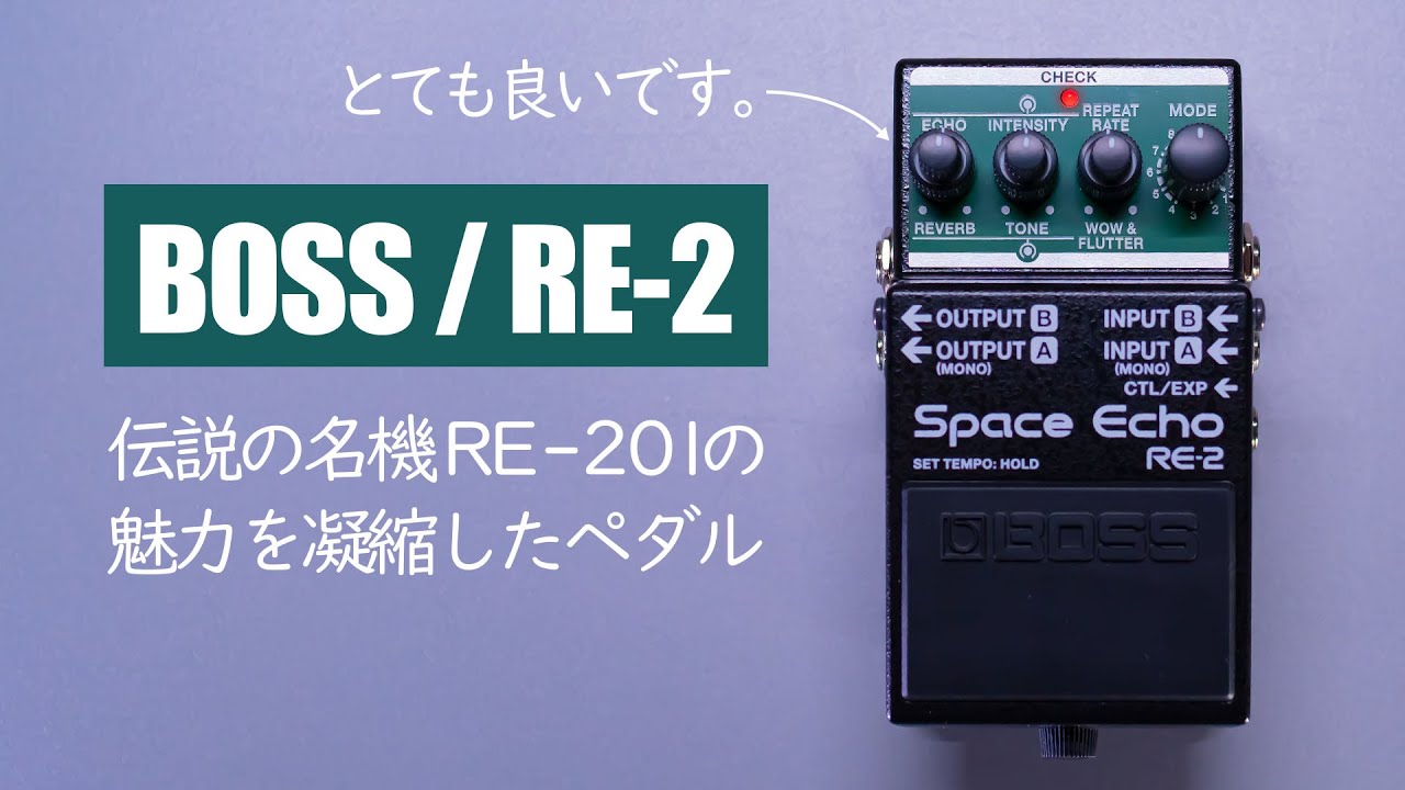 Capturing the Allure of Space Echo in a Compact Pedal! / BOSS RE-2