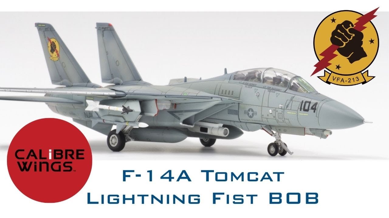 Calibre Wings 1/72 F-14A DieCast Scale Model Lightning Fist BOB