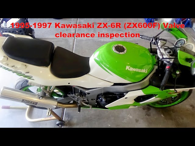 1995, 1996, 1997 Kawasaki ZX-6R (ZX600F) Valve Clearance