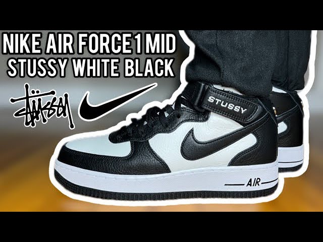 AF1 OF THE YEAR!! STUSSY X NIKE AIR FORCE 1 MID SP 'BLACK & LIGHT