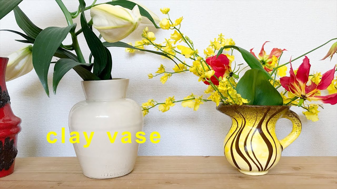 I made a vase with oven clay 🌷 - YouTube