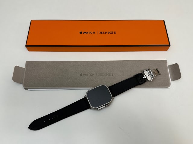 時計 AppleWatch Hermes Noir Deployment Buckle Band Apple Watch