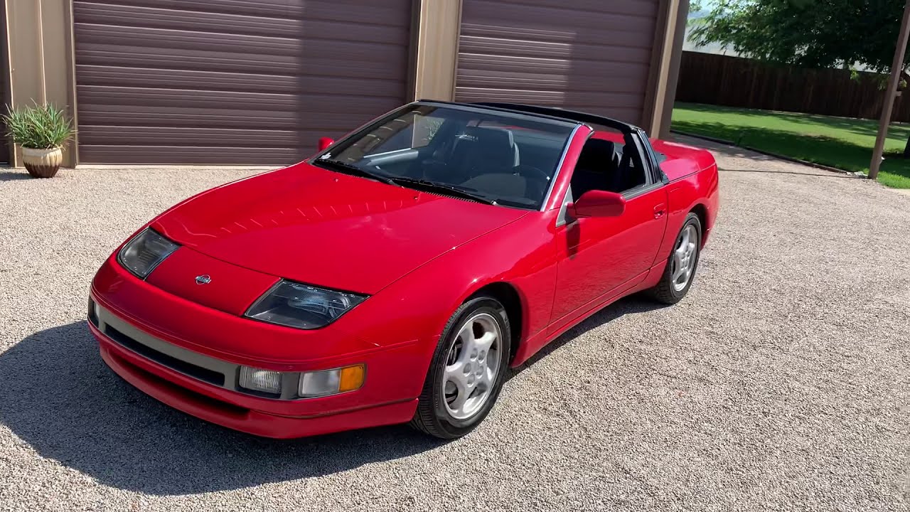 1993 Nissan 300 ZX Z32 RED Fair Lady Z Convertible Review walk