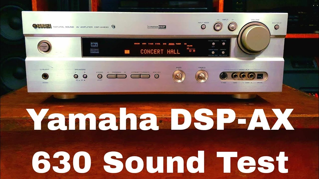 Yamaha DSP - AX630 AV Amplifier - YouTube