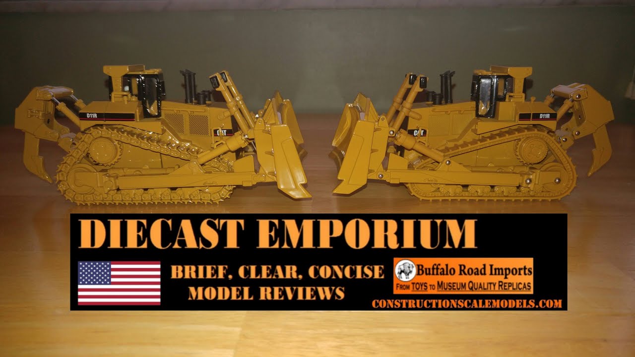 Norscot Cat D11R Dozer vs. Diecast Masters Cat D11R Dozer - YouTube