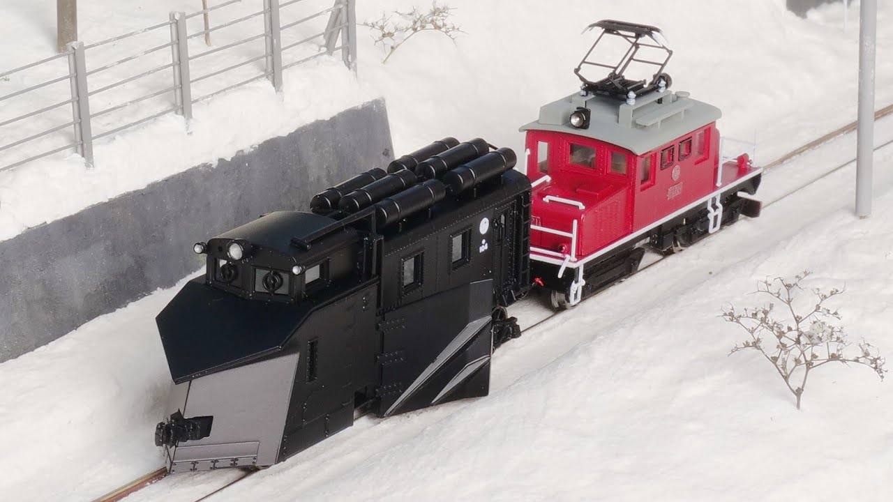 除雪列車2両セット（キ100・DD51) HOゲージ (金属＆プラ製） 除雪列車