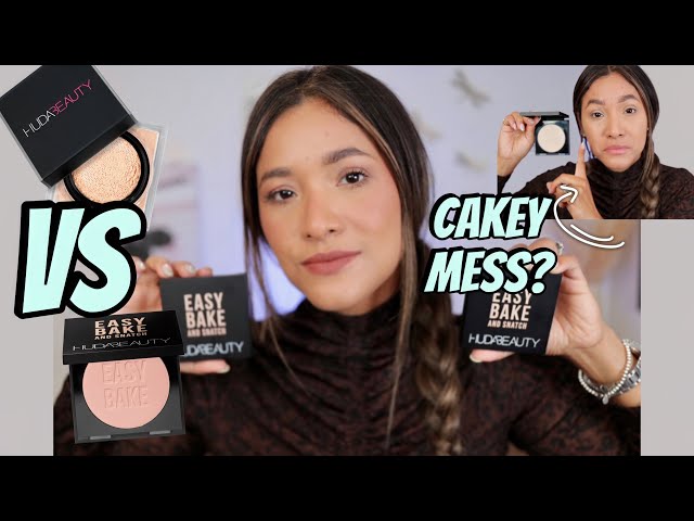 HUDA BEAUTY EASY BAKE PRESSED POWDER VS LOOSE SETTING POWDER